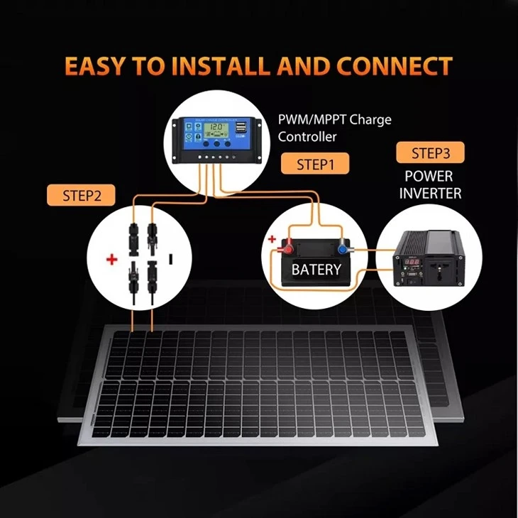 Easy To Install Ans Connect of Solar Panel Kit For RV